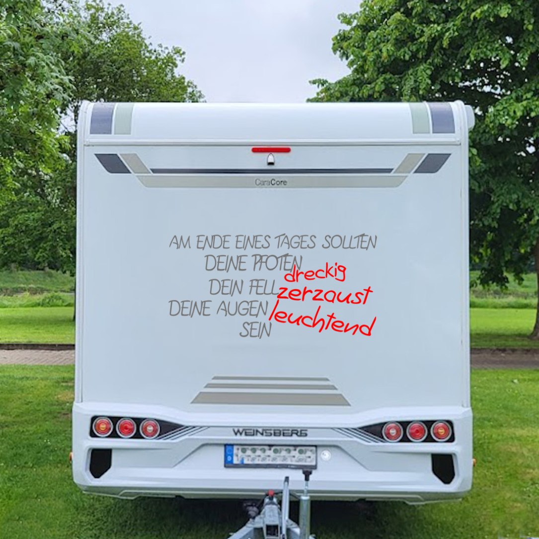 100 NEUE ⭐Wohnmobil Sprüche Aufkleber SCHRIFTWERKER