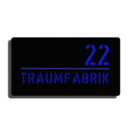 Blau glänzend