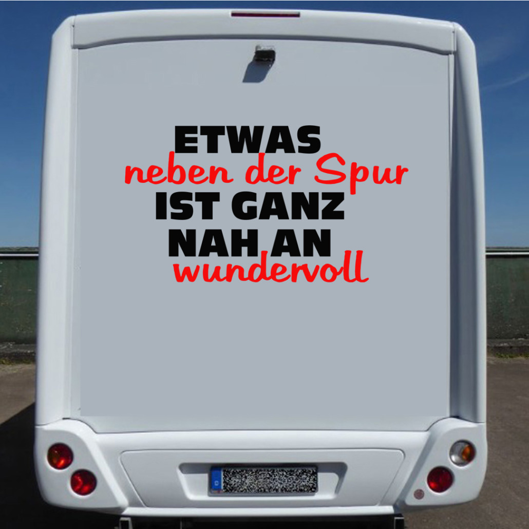 100 NEUE ⭐Wohnmobil Sprüche Aufkleber SCHRIFTWERKER